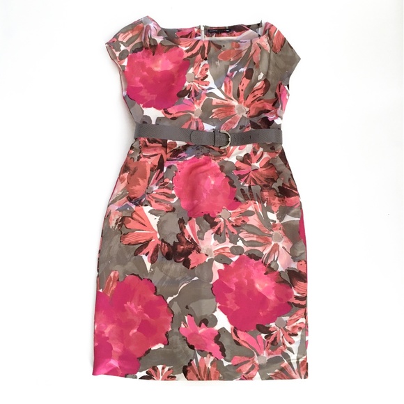 Banana Republic Mad Men Joan Floral NWT 12 Petite - Picture 1 of 8